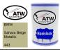 Preview: BMW, Sahara Beige Metallic, 443: 500ml Lackdose, von ATW Autoteile West.